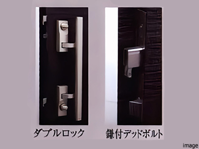 ダブルロックとデッドボルトイメージ|四条烏丸クロスマーク
